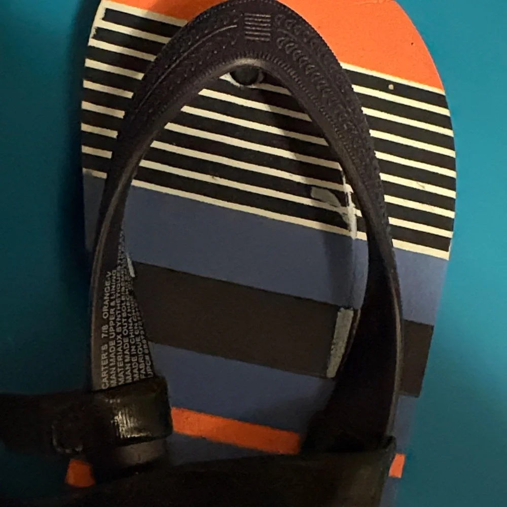 Carter's Striped Flip Flops size 7/8